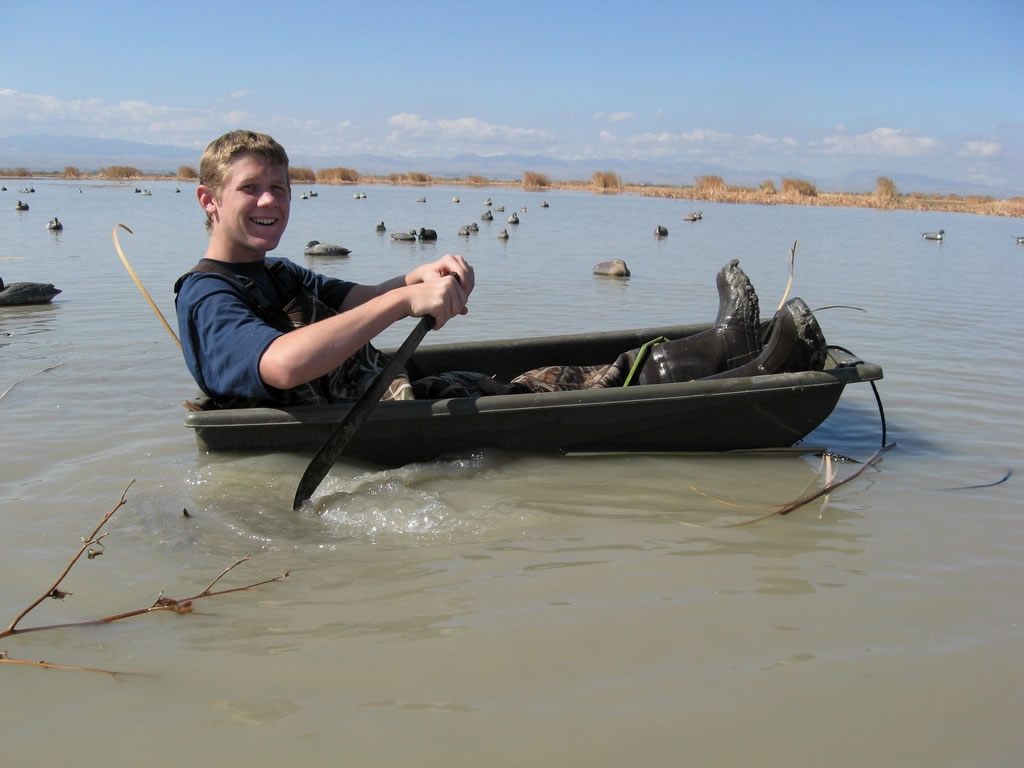 Duck Buddies Duck Blinds / Zack Boat.JPG